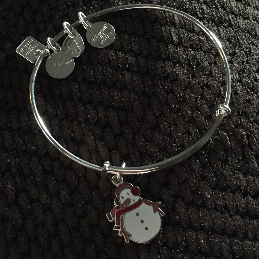 Alex and ani snowman bracelet